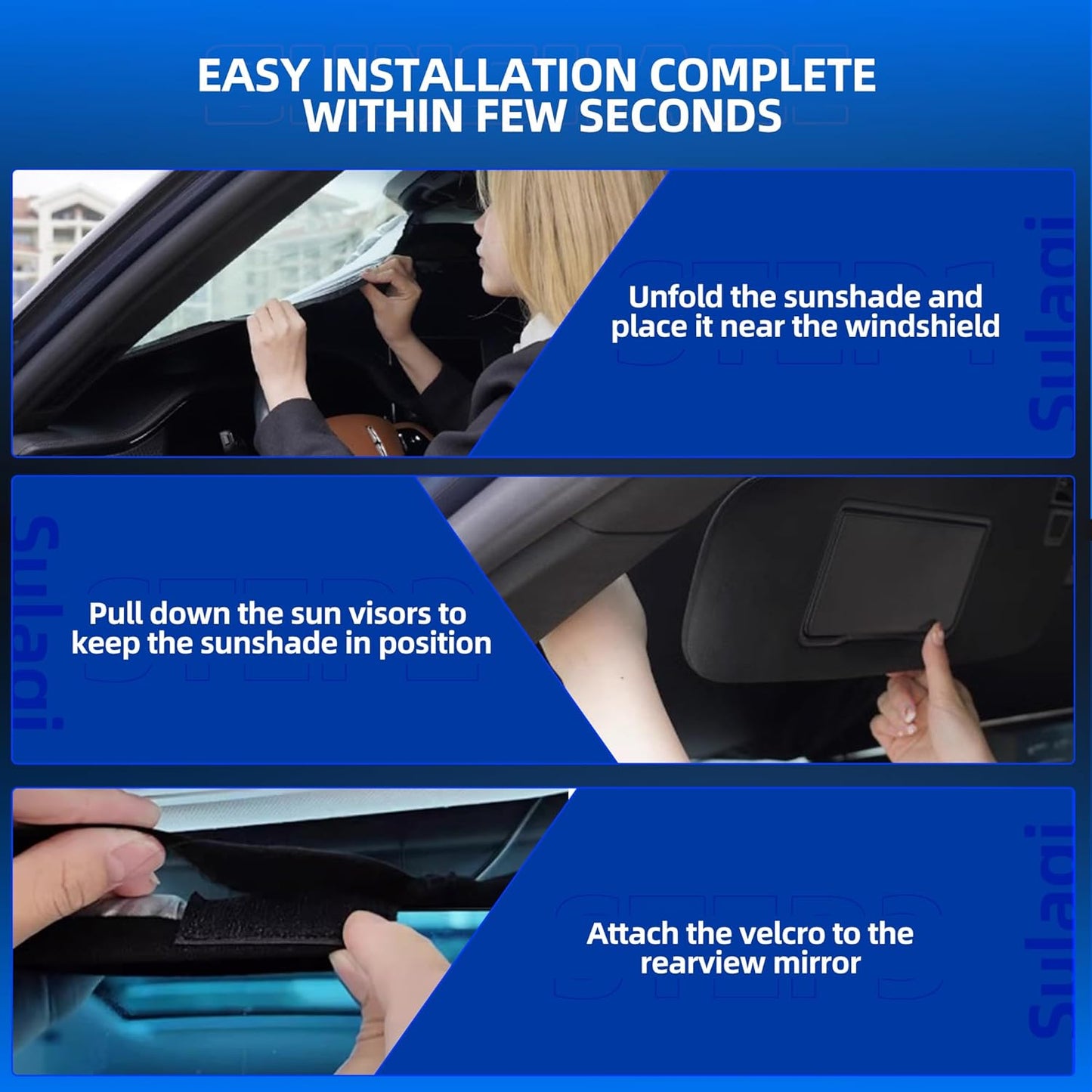Windshield Sun Shade for S-ubaru Outback 2020-2025 Foldable Sunshade Custom Fit Front Window Car Interior Accessories Protector Blocks UV Rays