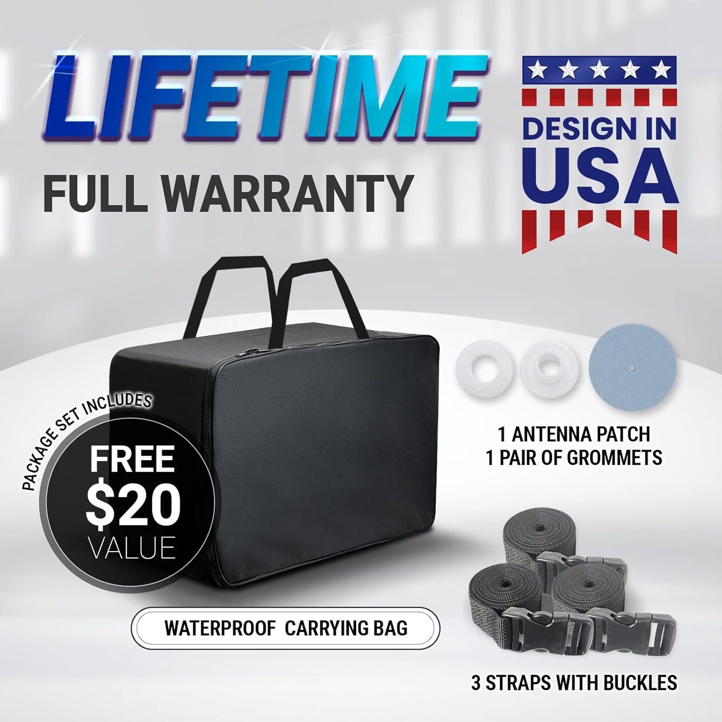 iCarCover Custom Car Cover for Pontiac Catalina (1950-1958) Waterproof All-Weather Rain Snow UV Sun Protector Full Exterior Indoor Outdoor Car Cover (Stripe - Black/Red)