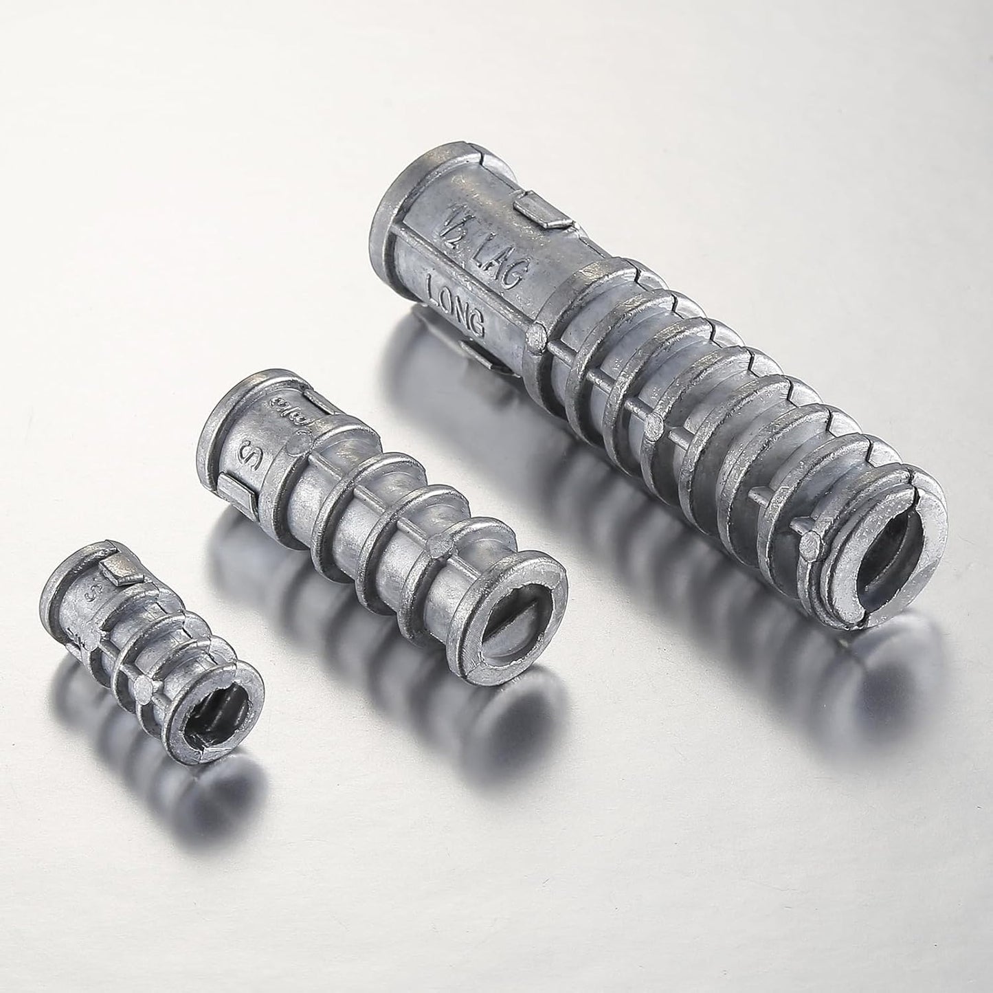 Wensilon(30pcs) 3/8 * 2-1/2 Lag Shield Anchor Long Zinc Alloy Bolts Concrete Anchors, Zinc Alloy Masonry Anchors Hole
