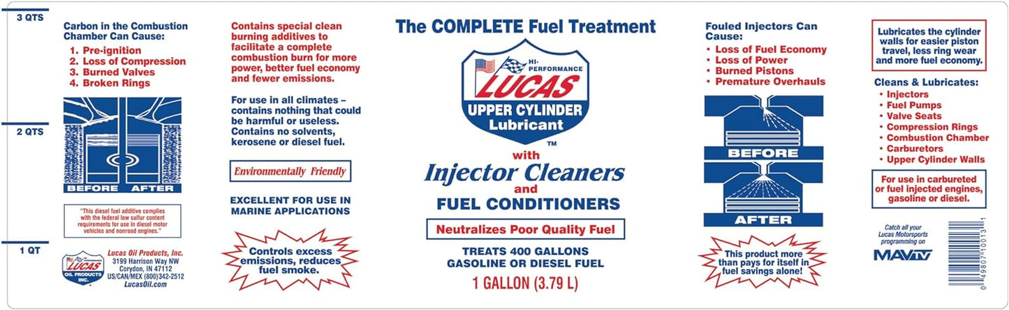 Lucas Oil 10013 Fuel Treatment - 1 Gallon