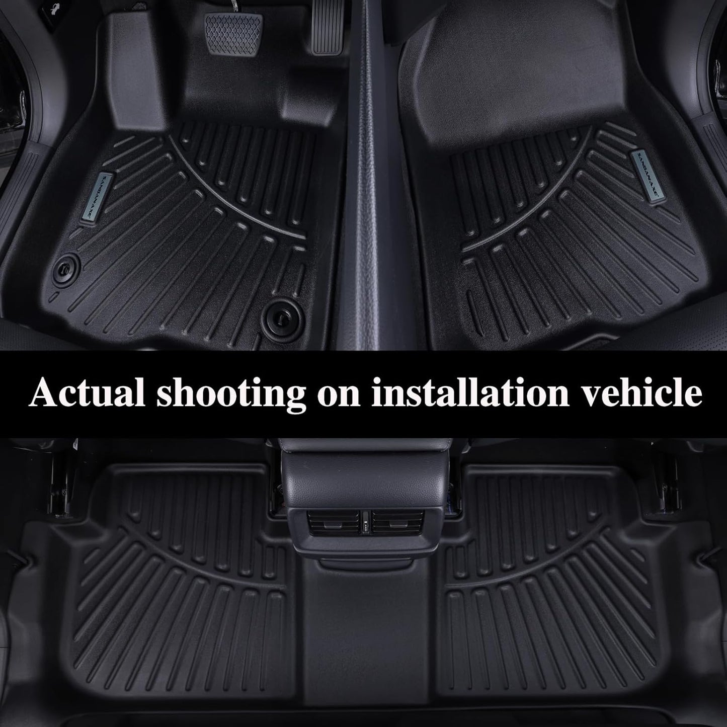 Floor Mats & Cargo Liner for 2024 2025 Mazda CX-90 CX90 PHEV 6&7 Seats（Not Suitable for 8 Seats） TPE All Weather Protection 3 Rows Car Floor Liners & Trunk mat for CX 90