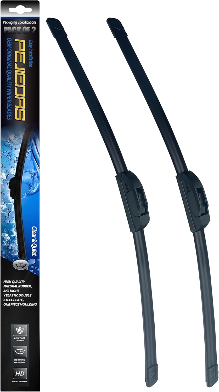 OEM Quality Front Wiper Blades, Replacement for 1995-2004 Toyota Tacoma/ 1984-2002 Toyota 4Runner, OE Original Style (17 Inch + 17 Inch Front Wiper Blades)