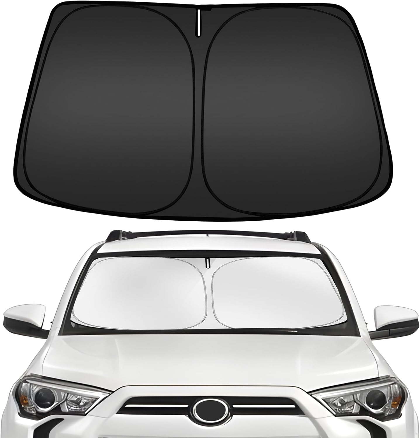 ARISMOTOR Windshield Sun Shade for Toyota 4Runner 4-Runner 2010-2025, Custom Fit Foldable Front Window Sunshade Sun Visor Protector, Block UV Rays Keep Your Car Cooler