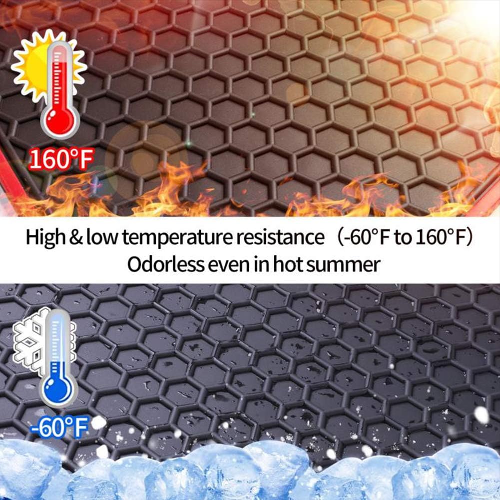 Car Floor Mats Custom Fit for Kia Sportage 2022 2021 2020 2019 2018 2017/2019-2021 Hyundai Tucson Odorless Washable Heavy Rubber (All Weather) Floor Liners Black