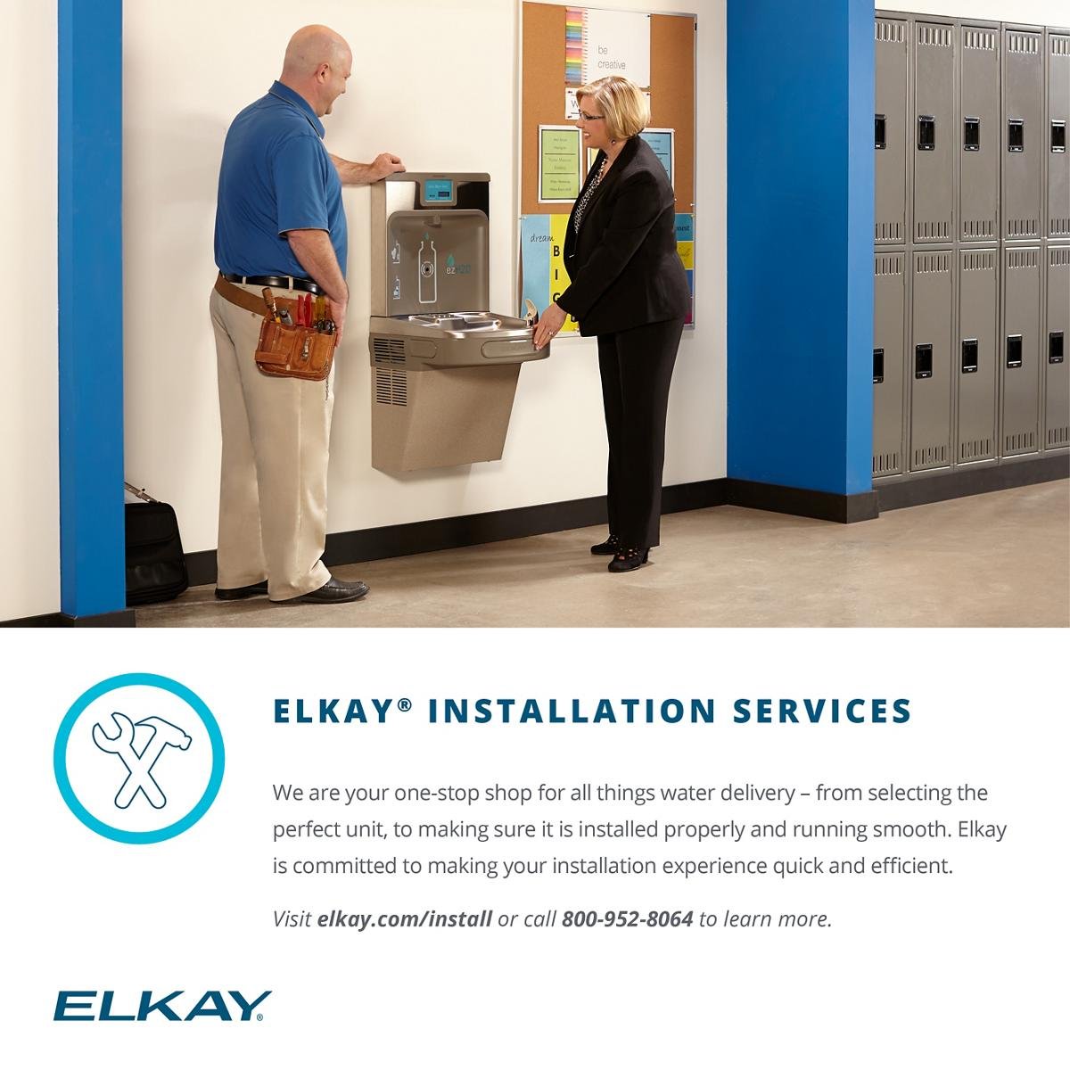 Elkay EZSG8L Cooler, Light Gray Granite