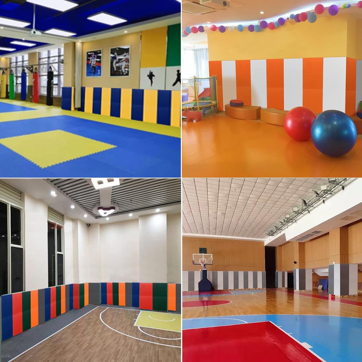 PROGOAL 2"/4" Thick Foam Protection Wall Pad，Gym Basketball-Court Protectors，Durable Waterproof Padding for Wall-Mounted Basketball Hoops(60" L x 20" W)…