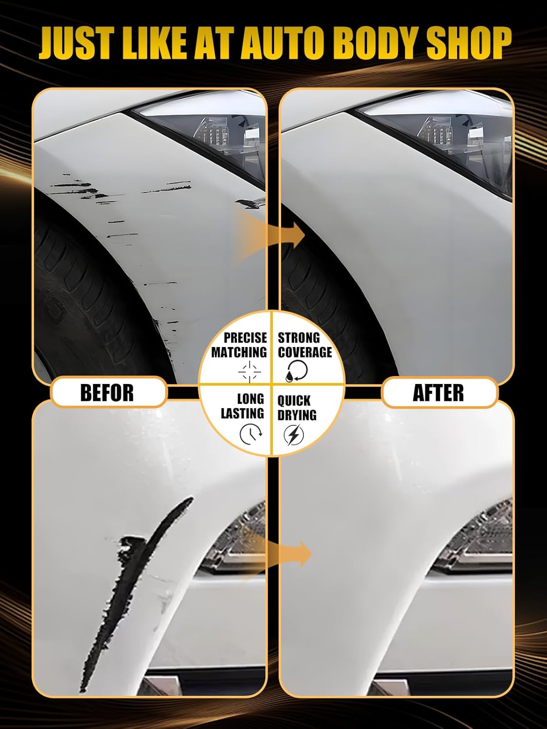 Rosewood(NBQ) Touch Up Paint Compatible with Nissan, Exact Match Car Paint Pen Automotive Scratch Repair Remover Kit Quick & Easy Solution for Vehile Chips and Nicks