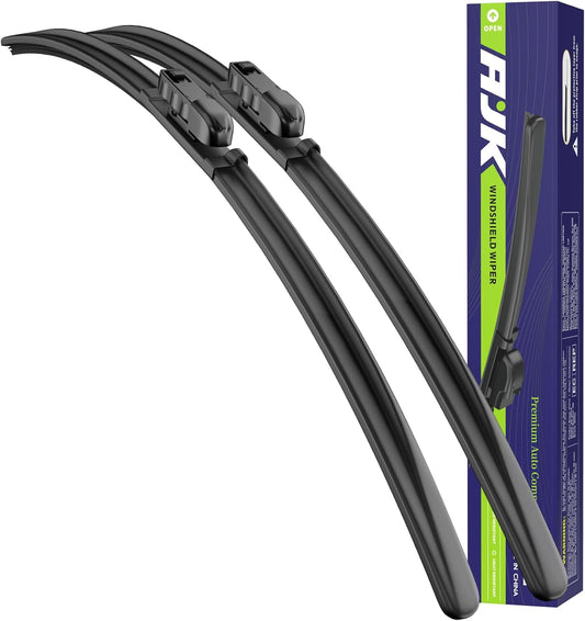 AJK 24 and 19 inch Wiper Blades, Premium All Season 2 Pack Driver Side Passenger Side Front Windshield Wipers Replacement for Honda Civic 2022 2023 2024 2025