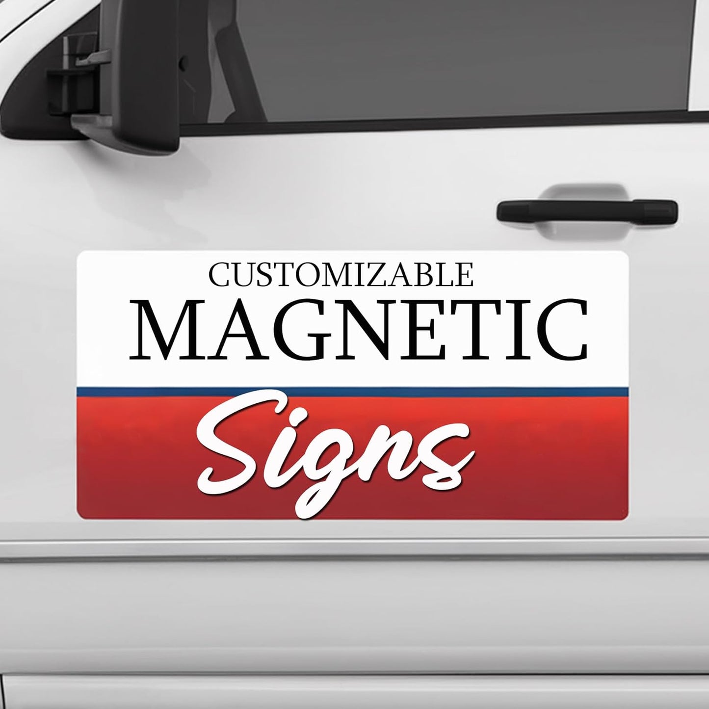 2 Pack (16in x 24in) Custom Car Magnets for Business - Personalized Magnetic Signs for Vehicles and Fridge. Custom Magnetic Signs for Cars, and Magnetic Solutions for Business Promotion