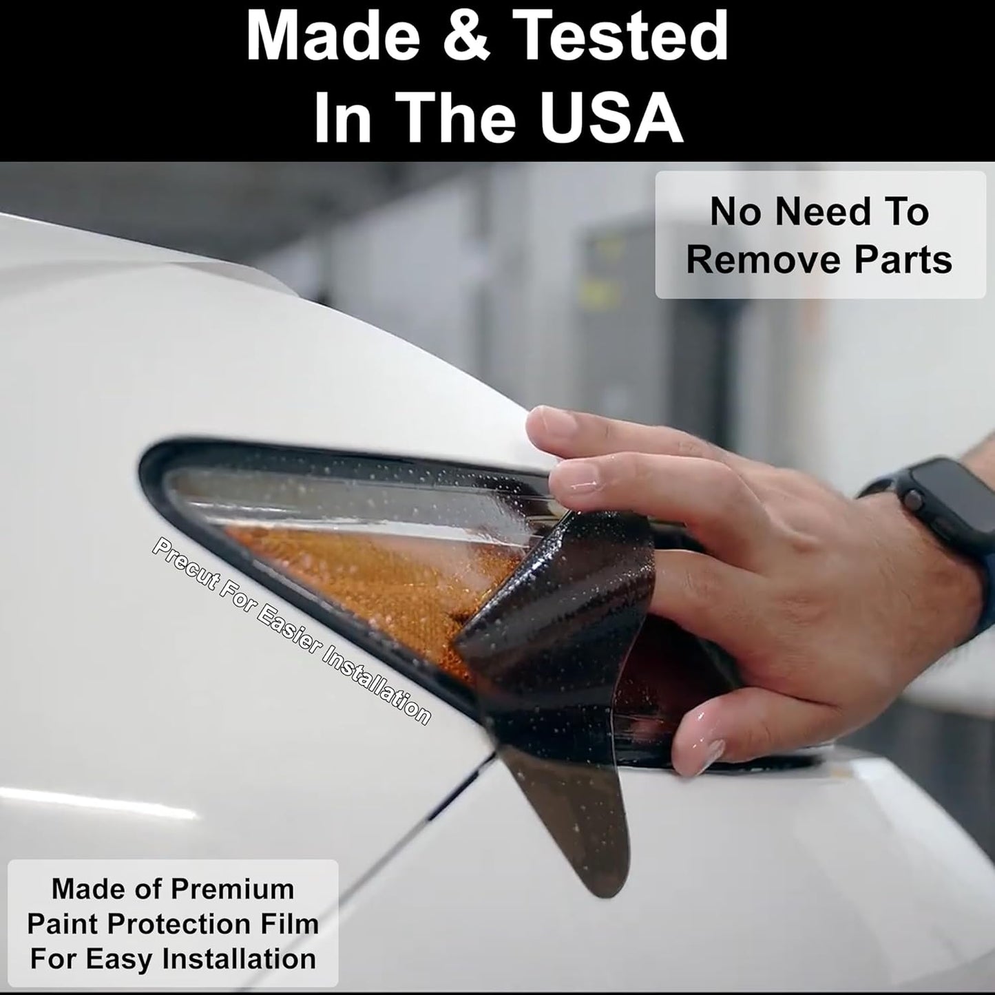 BOGAR TECH DESIGNS Full Headlight Head Light Tint Kit Compatible with Hyundai Palisade 2023-2025, Light Smoke