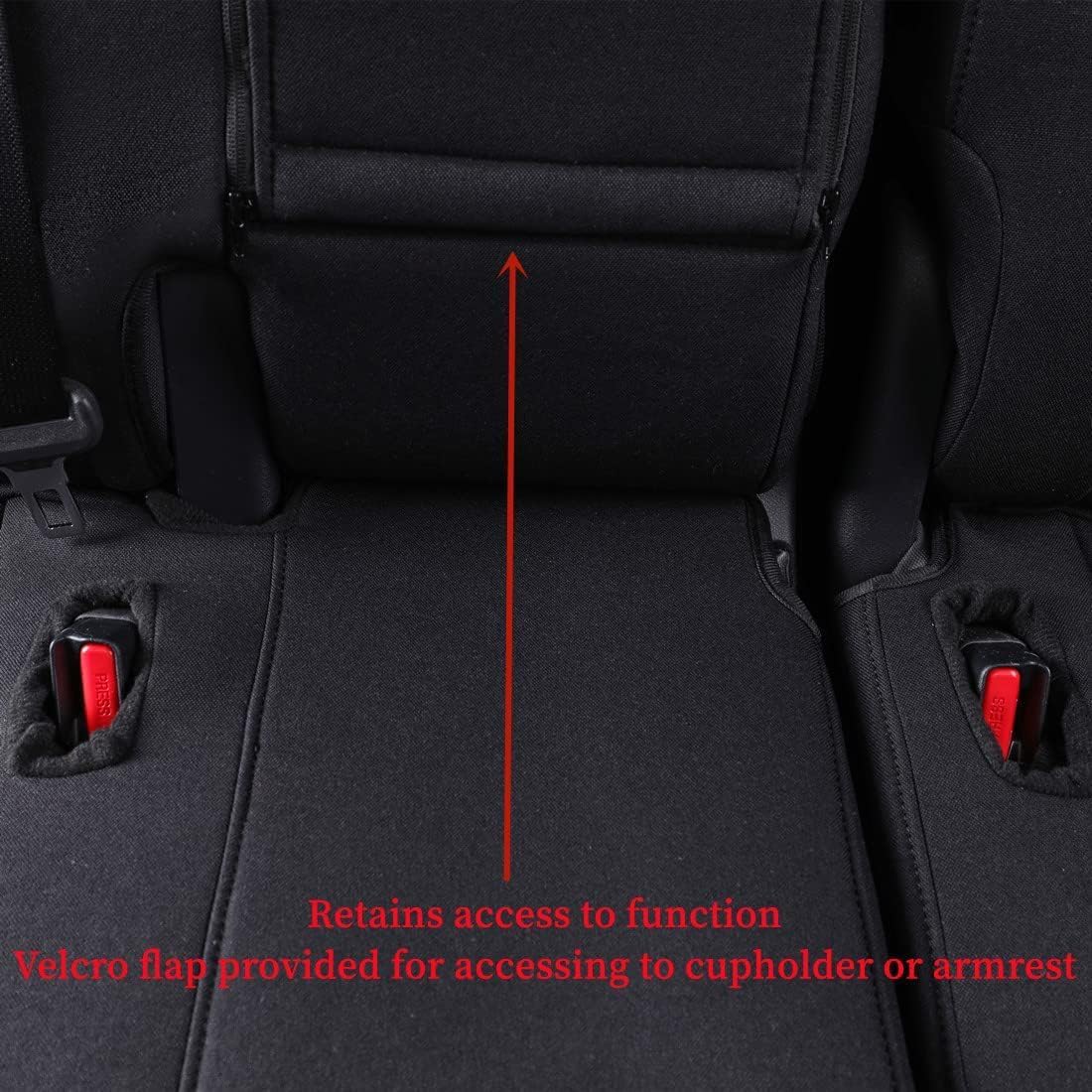 coverdream Custom Fit Camry Car Seat Covers for 2025 Toyota Camry LE,SE,Full Coverage Polyester Seat Protector(Full Set,Black)