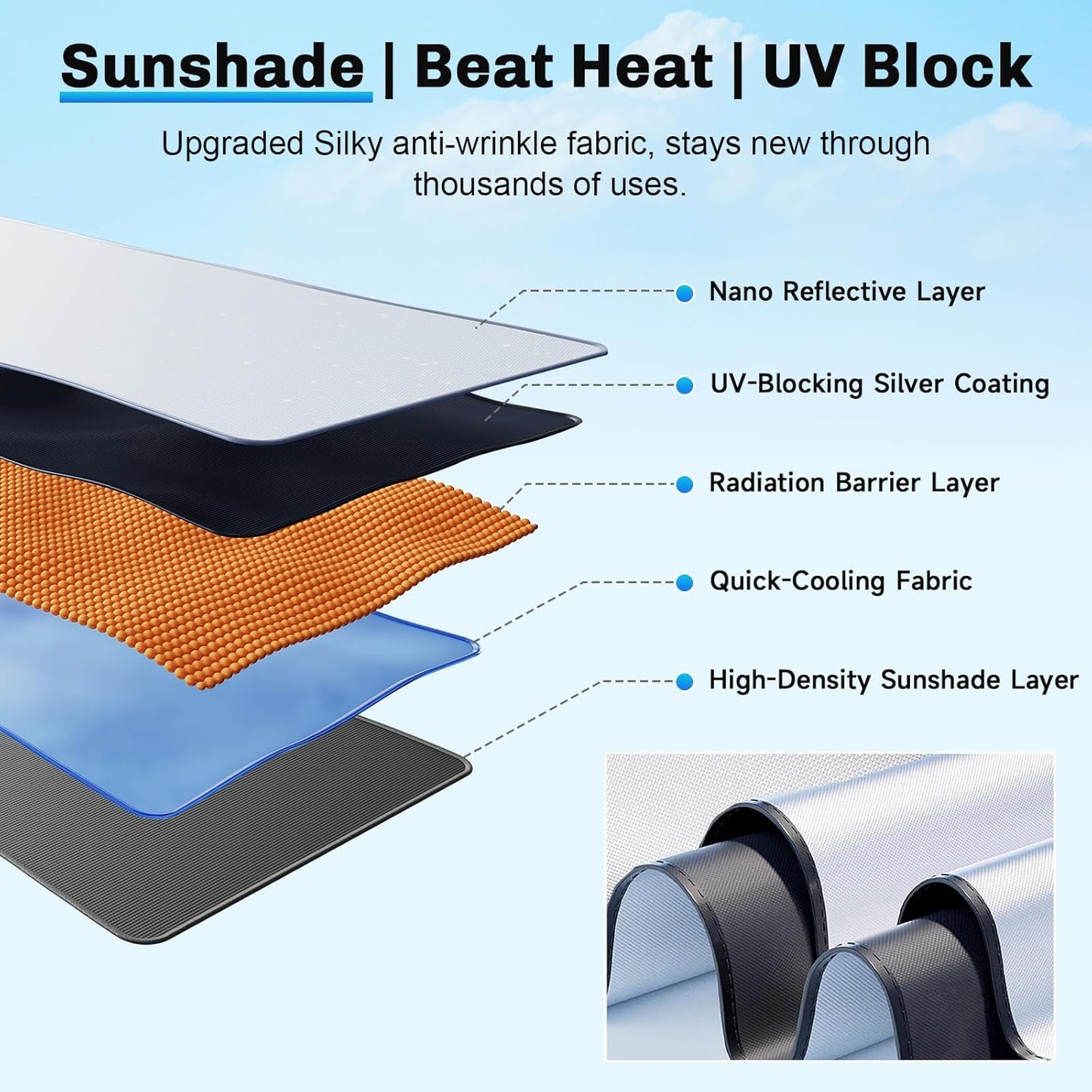 SXCY for 2019-2025 Nissan Altima Windshield Umbrella Sunshade [Easier Foldable] for 2025 Altima Accessories 2024 Altima Sunshade Umbrella for 25 Altima Windshield Sun Shade Umbrella Car Sun Protection