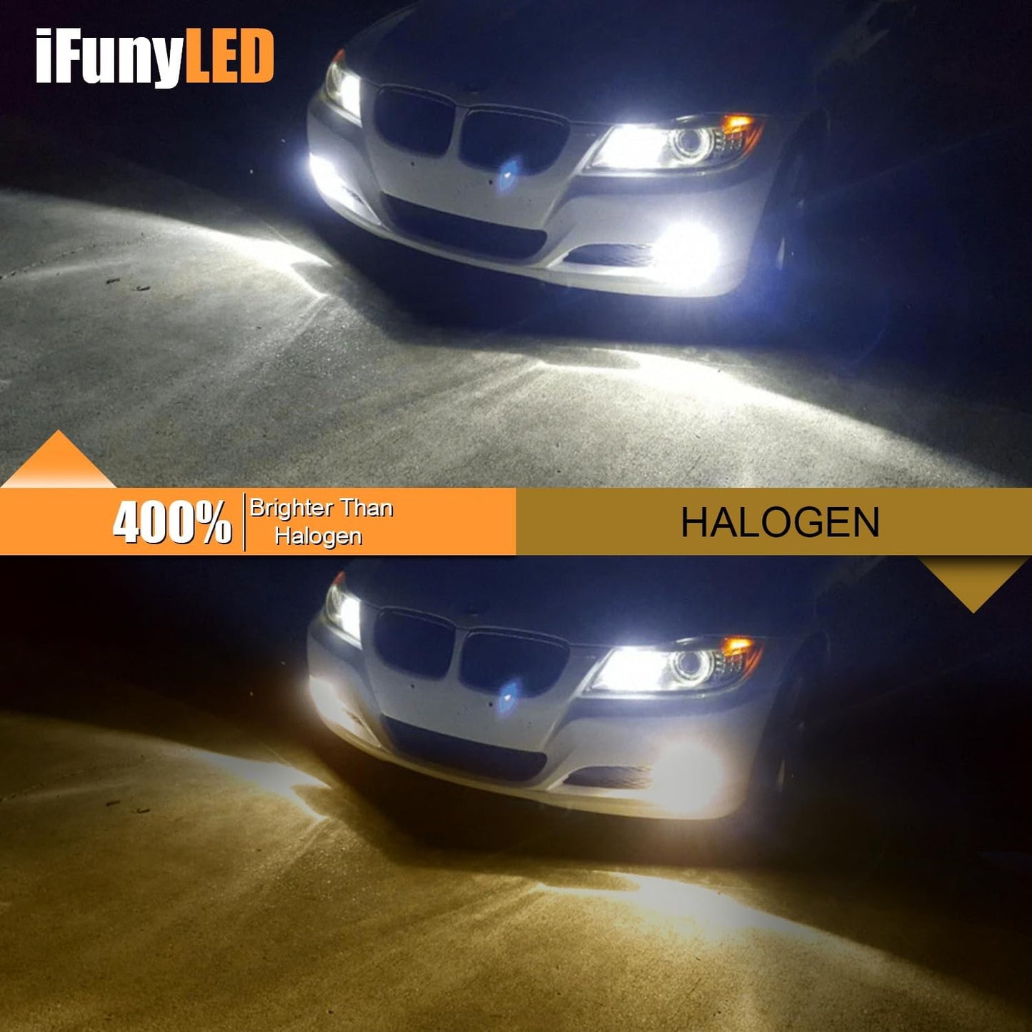 PSX26W 12278 LED Bulbs, Super Bright 12278C1 H28W PWY26W Fog Light 6500K Cool White, Pack of 2