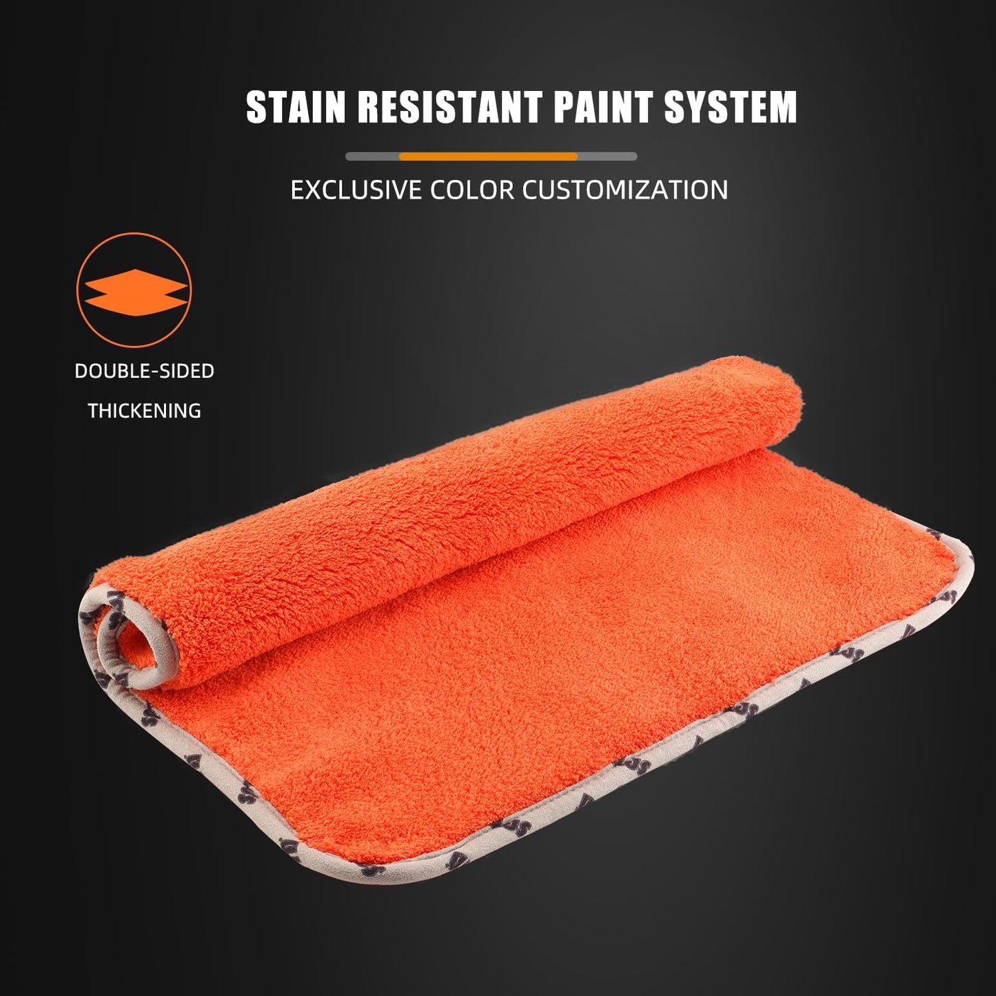 SPTA Car Microfiber Towels, 3Pcs Microfiber Car Cleaning Cloths, Upgraded 1200gsm Ultra-Thick Cars Drying Towel Microfiber for Car and Home Polishing Washing and Detailing 16'' x 16''(3 Pack)