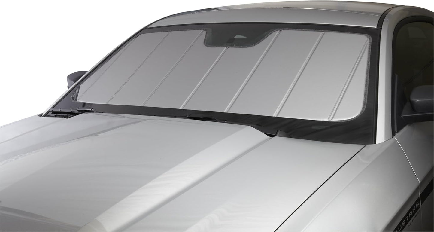 Covercraft UVS100 Custom Sunscreen | Fits 2014-2020 Lexus is (IS200t, IS250, IS300, IS350) | Silver