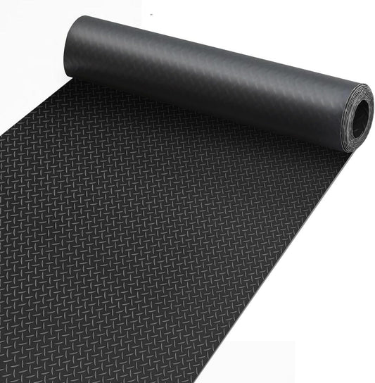 Premium Garage Floor Mat, Commercial Grade Heavy Duty Parking Mat for Garage Floor, Golf Cart Parking, Water/Stain Resistant Floor Runner (Black Diamond, 4 x 20 Feet)