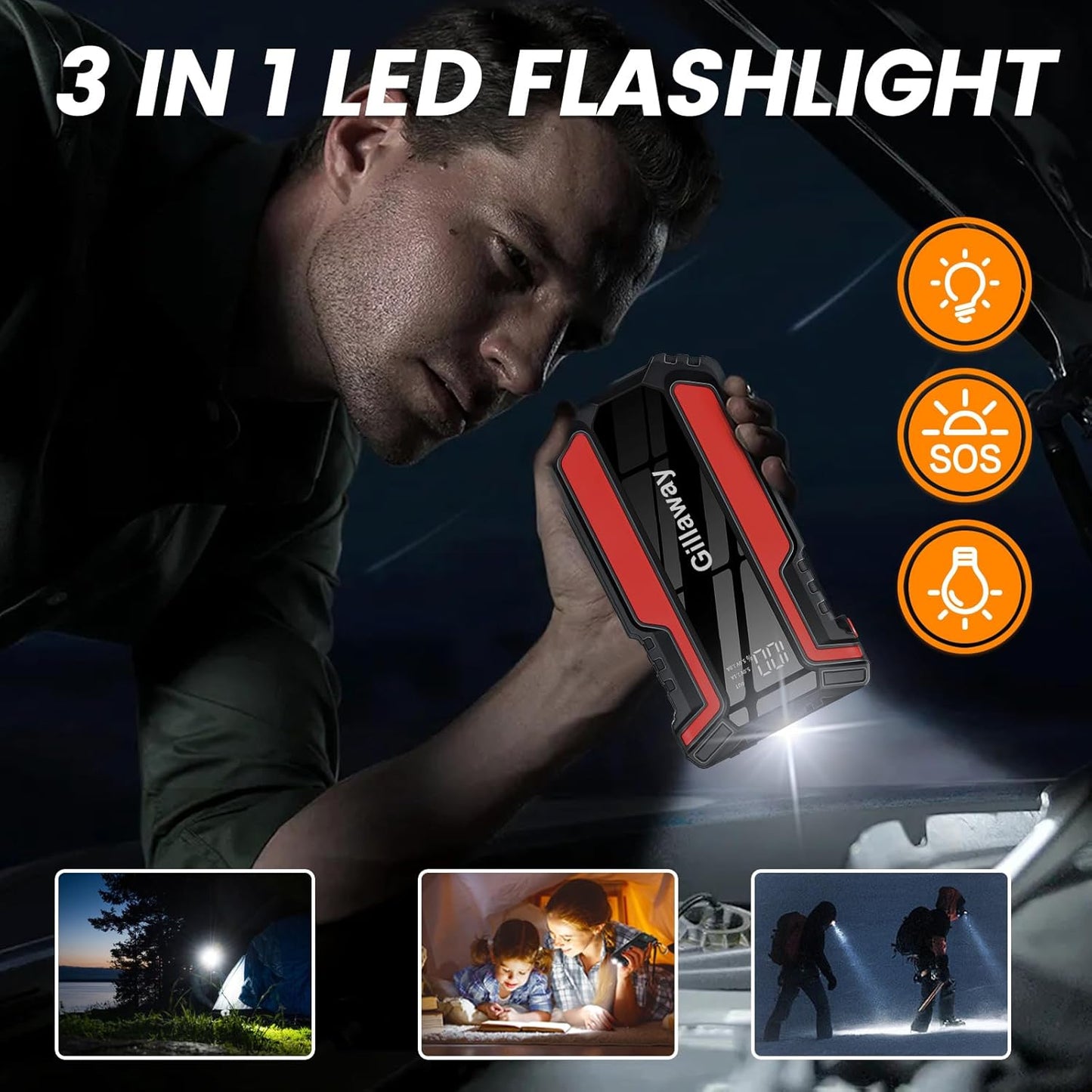 Q16B Jump Starter and air Pump (016-3)