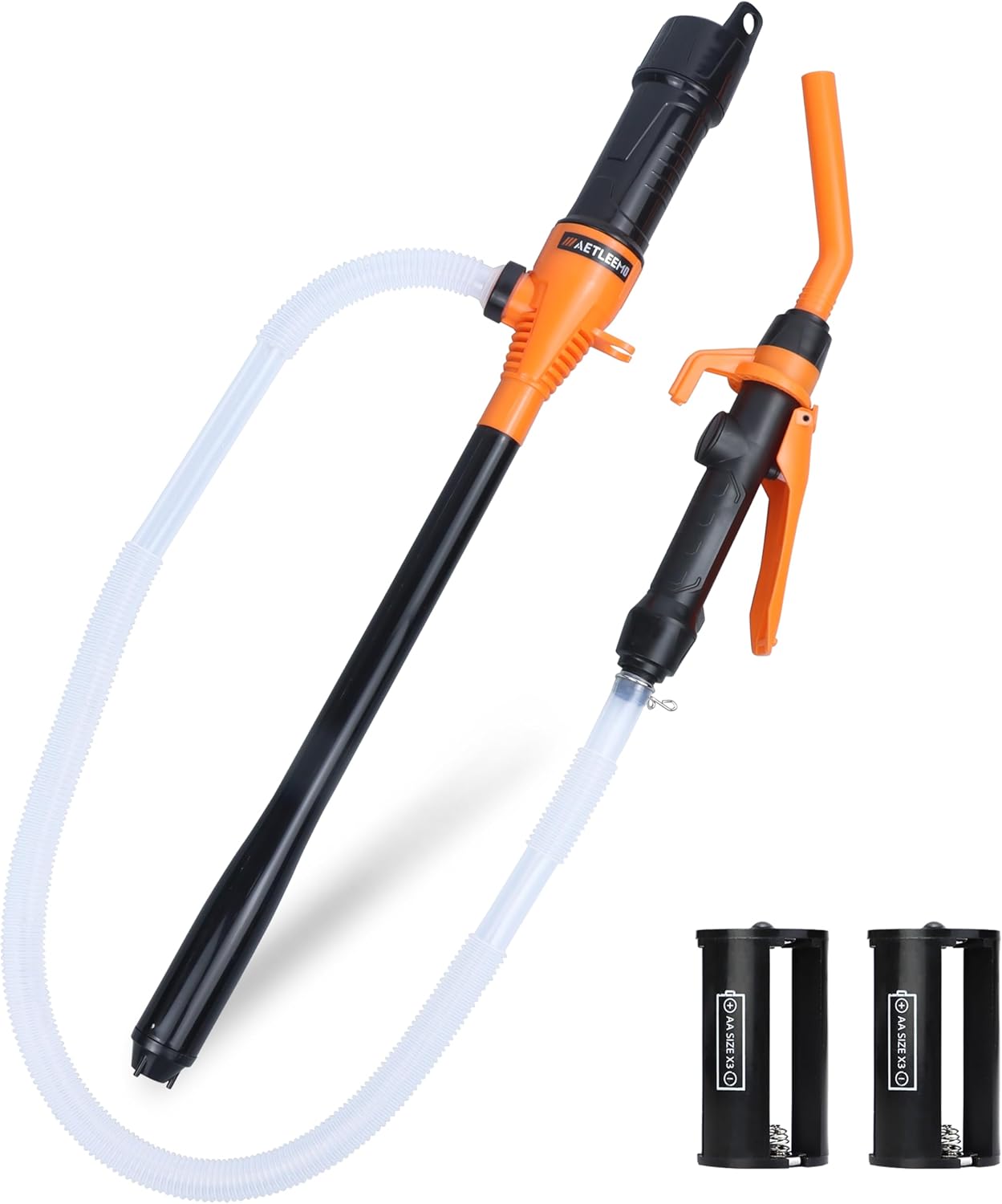Portable Power Battery Pump, Battery Powered Electric Siphon Pump for Gasoline, Fuel Oil and Diesel, Siphon Liquid Extractor, 2.2 GPM, Hand Fuel Pumps