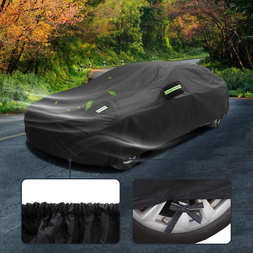 Waterproof Custom SUV Car Cover Compatible with Toyota RAV4 2007-2026/ bZ4X(bZ) 2026-2023 SUV, All-Weather Car Covers with Cotton Lining, Heavy Duty Rain Sun Snow UV Covers for Outdoor Indoor