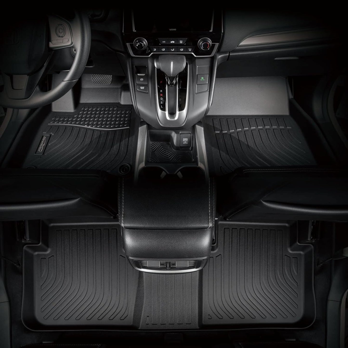 Binmotor-All Weather Floor Mats Cargo Liner for Nissan Rogue Sport 2022-2017(Cargo Tray in Highest Position), Car Mats with Trunk Mat Full Set, Heavy Duty Car Floor Liners for Rogue Sport Accessories