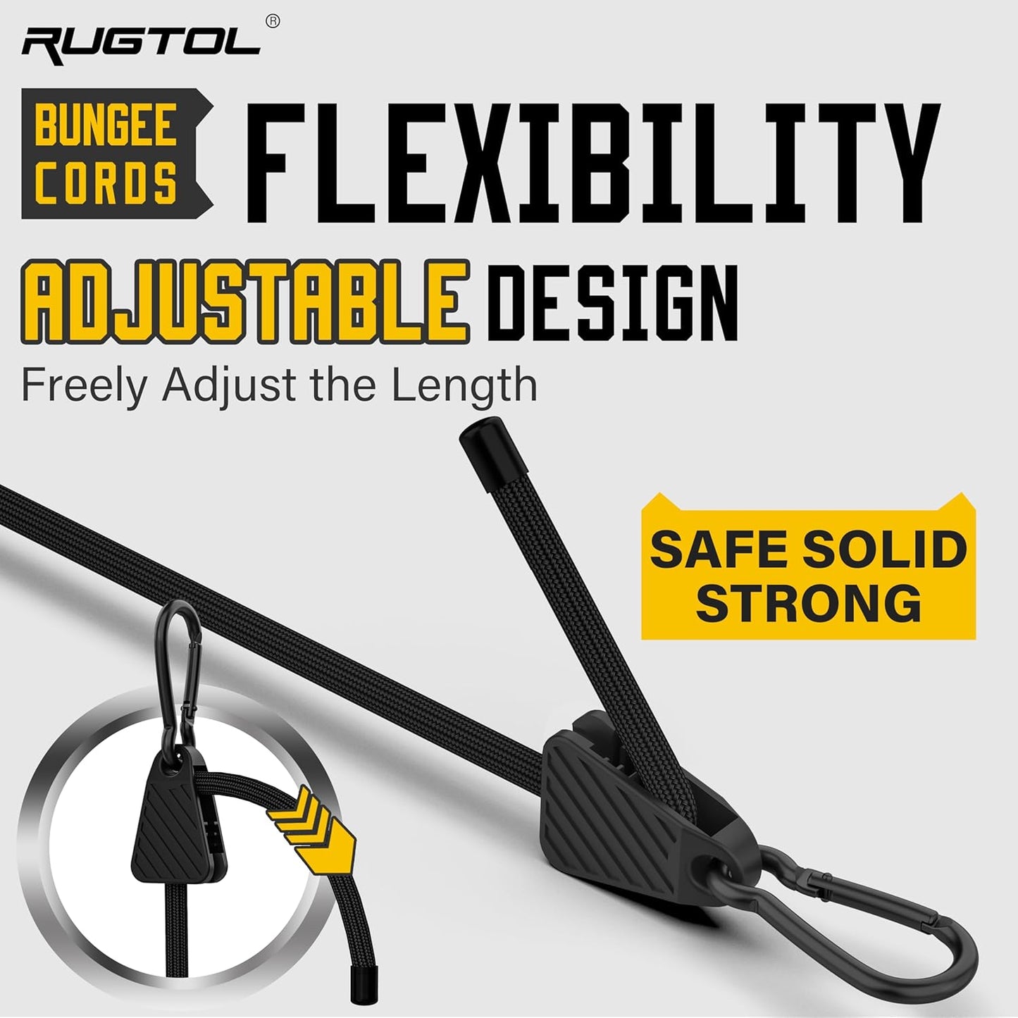 Bungee Cords with Hooks, Upgrade 30pcs Assortment Heavy Duty Outdoor with 24'' 32'' 48'' Adjustable Bungee Cords, 10'' J Hooks Cord, 6" Canopy Tarp Ball Ties and Tarp Clips Drawstring Organizer Bag