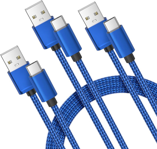 Basesailor USB Type C Charger Cable 3Pack 3.3/6.6/10FT,Charging Cord for iPhone 16 15 Pro Max 2024,Samsung Galaxy A10E A03s A14 A13 A12,A20 A21 A22,A33 A34,A42,A54 A53 A52 A51,S24 S23 S22 S21 Plus