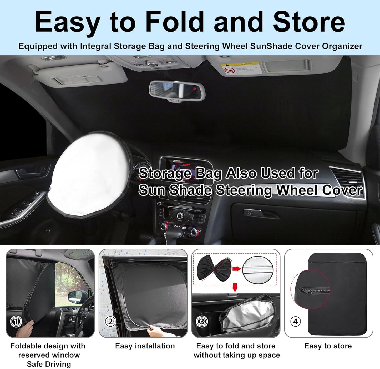 TINGLU 8PCS Window Shades for Jeep Grand Cherokee 2011-2021(NOT for Grand Cherokee L) Accessories Car Side Full Windows Rear Triangular Windshield Sun Shade Sun UV Rays Privacy Protection for Camping