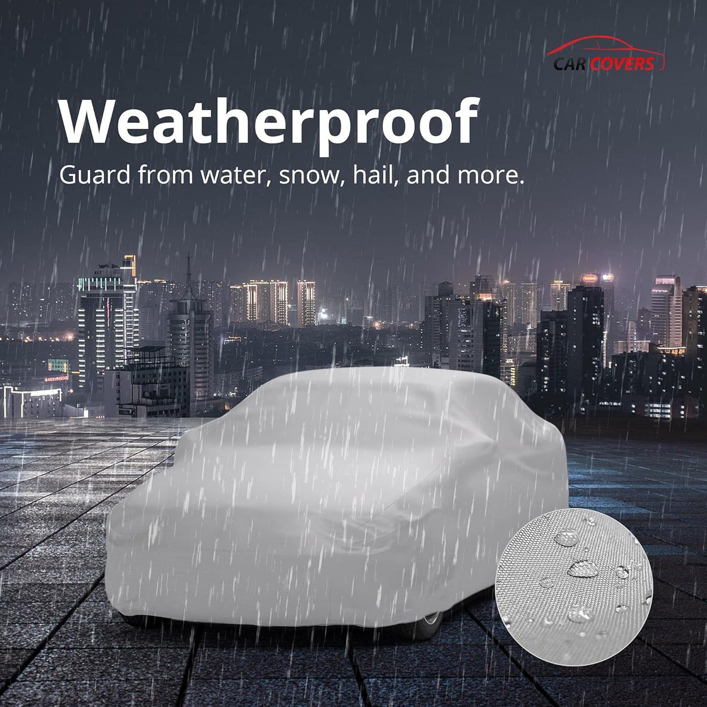 Car Covers Weatherproof Max Car Cover & Warranty Compatible with Porsche 1984-1989 911 3.2 Carrera Series E, F, G, H, I, J – Outdoor Cover Theft Cable Lock Car Accessories Better Than Waterproof