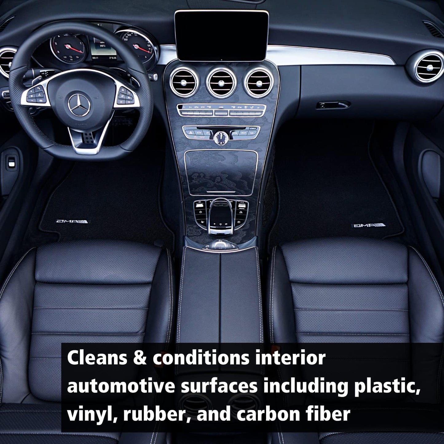 Invisible Glass 92024-2PK Power Clean Automotive Interior Detailer Cleaner Protectant and Conditioner to Restore Interior Surfaces Prevent Fading, 22 Fl Oz, Pack of 2