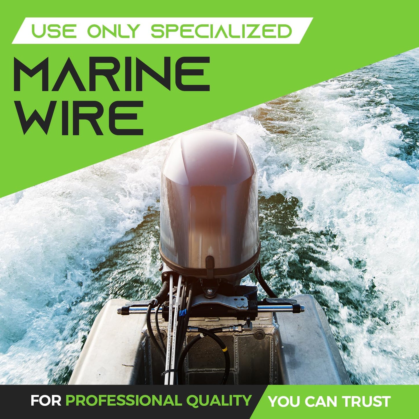GEARit 6 Gauge Marine Electrical Primary Wire, 6 AWG (50ft) Marine Grade Tinned Copper Oxygen Free for Boat, Automotive, RV, Camper, Trailer
