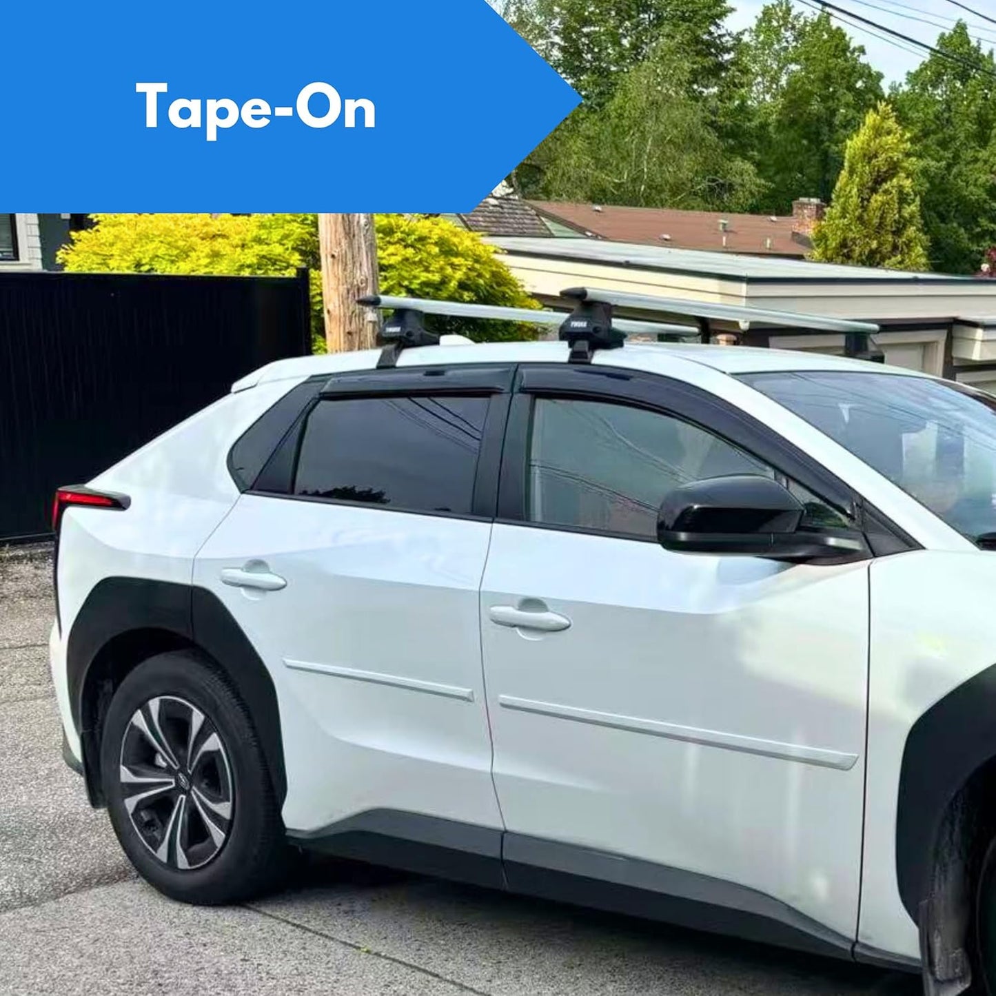 KPY Window Visors Rain Guards Compatible with 2009-2014 Ford F150 SuperCrew, Window Wind Deflectors Vent for 2010-2014 F150 SVT Raptor 4PC Tape-On for 2009 2010 2011 2012 2013 2014 (SuperCrew Only)