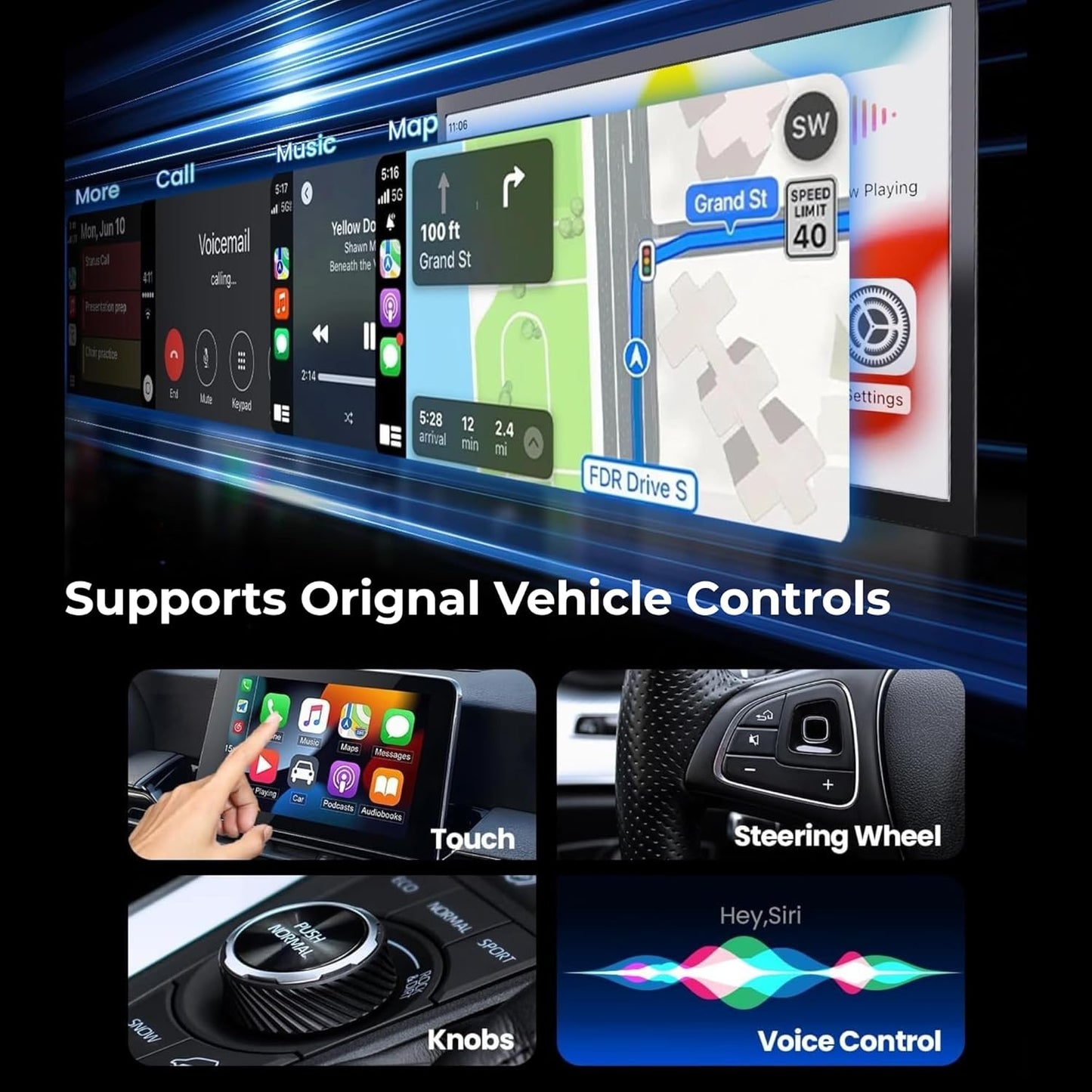 Wireless CarPlay Adapter 2025 Upgrade Wired CarPlay to Wireless, Mini USB Design for Cars with Built-in Wired Apple CarPlay Plug and Play Easy Use Fast Stable Connection Car Play for iPhone