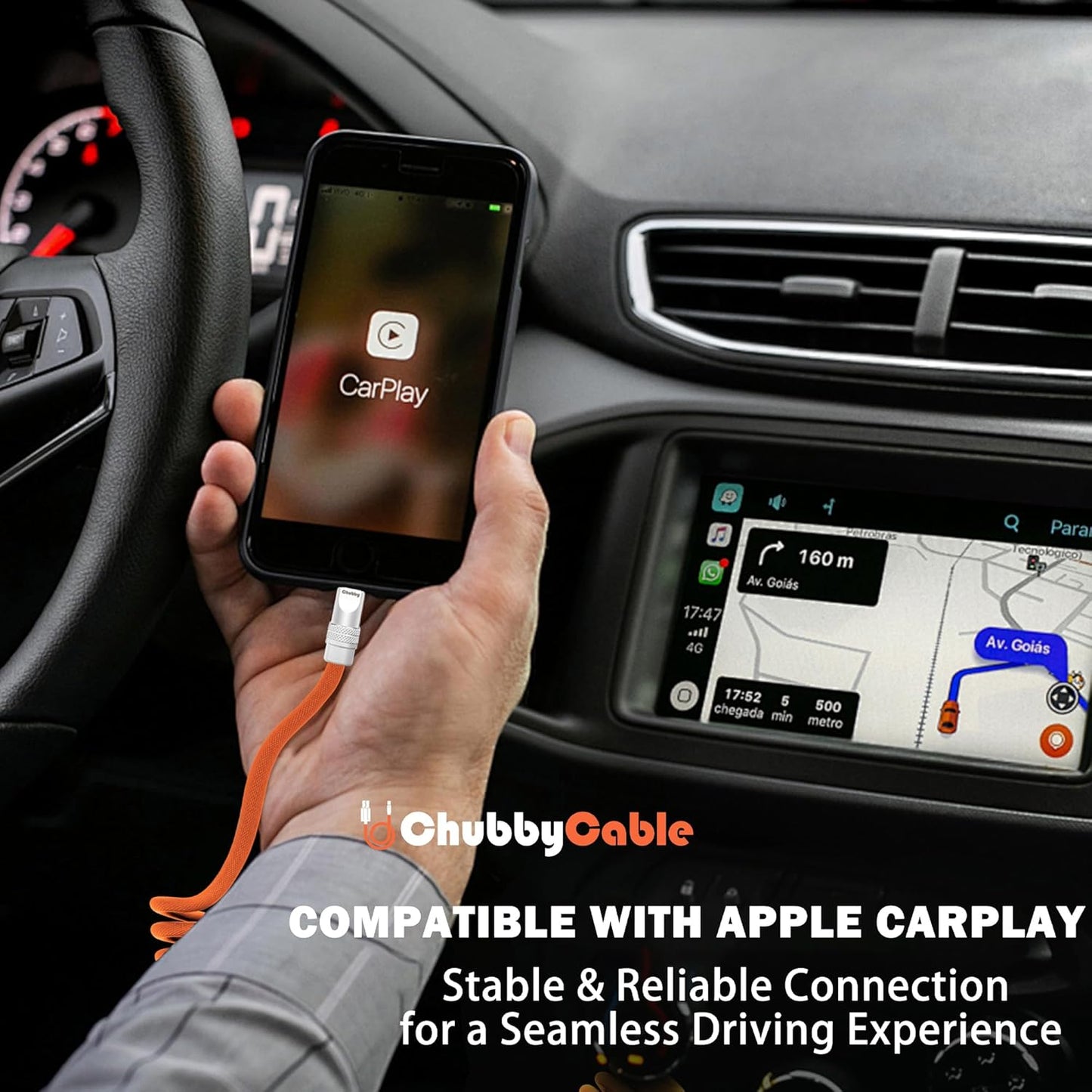 chubbycable Curly Chubby - Retractable Fast Charging Cable 240W Coiled Charger Cord for Car Durable USB-C Cable for Phones, Tablets and More, Red, Type-C to Type-C, 1.3FT-2.3FT