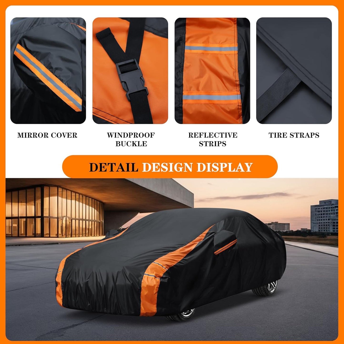 in Full Exterior Car Cover All Weather, Waterproof,UV Resistant, Dustproof, Fit Coupe Mazda Miata/MX-5, BMW Z1/Z3, Honda S2000, Chrysler Crossfire, Saturn Sky,Audi TT,Fiat 124,SLK etc.Size C1