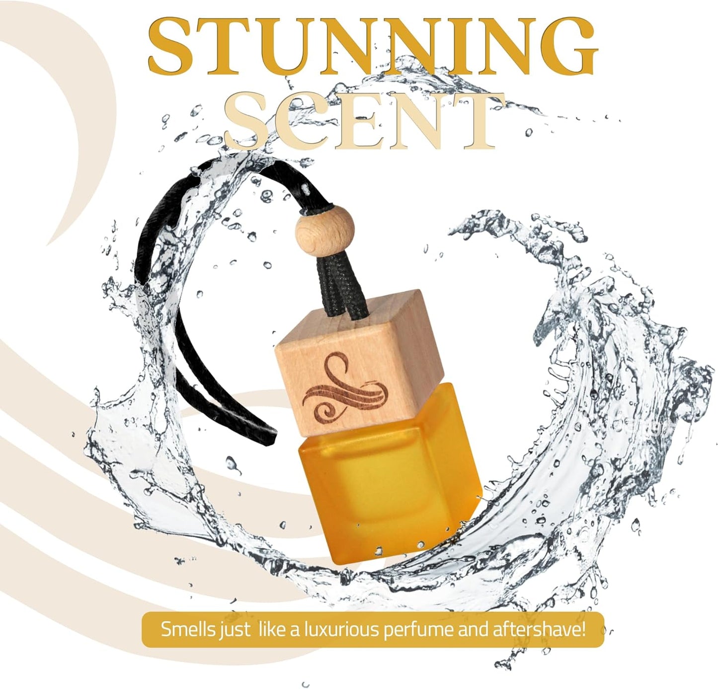 One Million Car Air Freshener for Men | Automotive Air Fresheners with Vent Clip | Strong Car Perfume with Odour Eliminating Technology | Long Lasting Air Freshener by Perfa