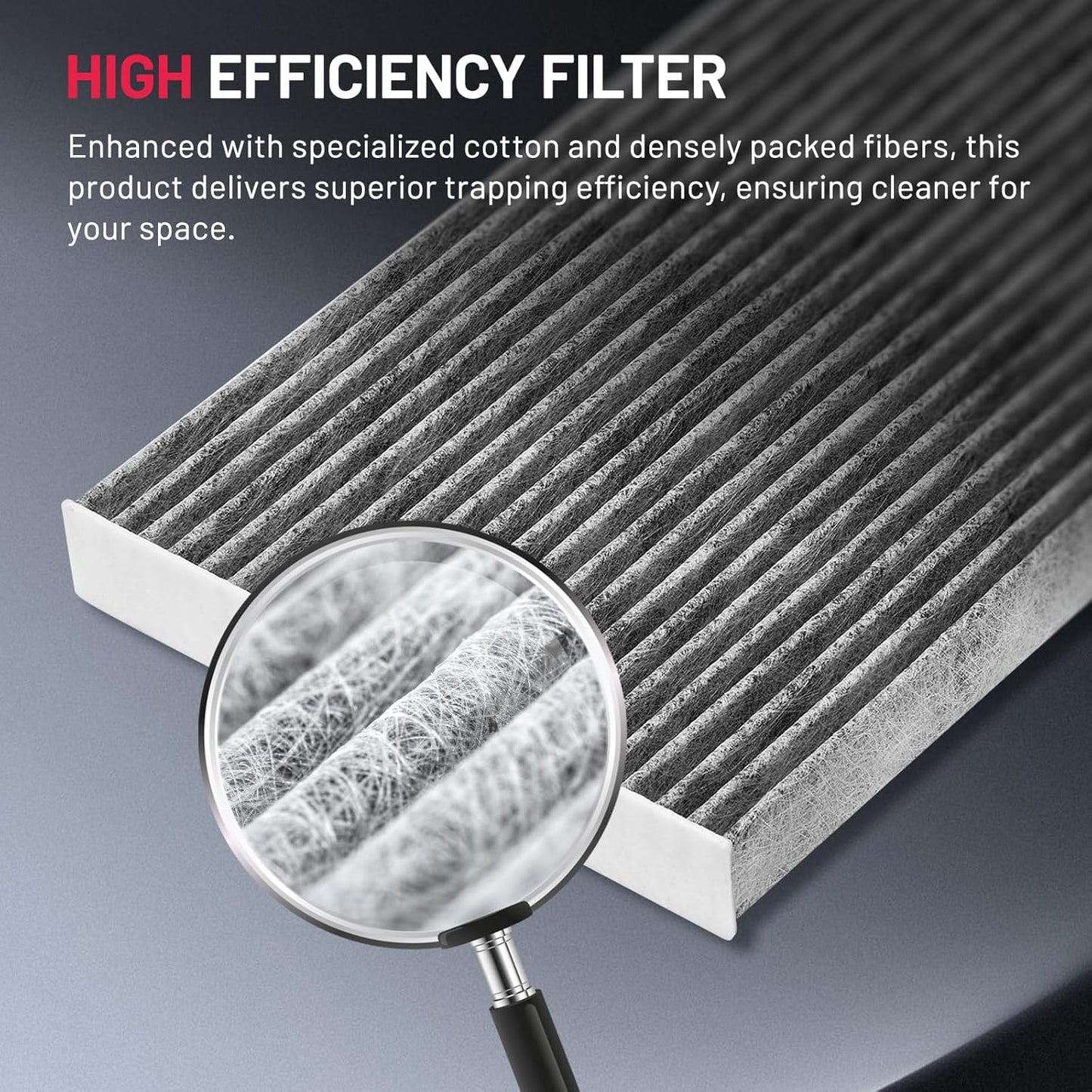 BDFHYK Cabin Air Filter with Activated Carbon Compatible with INFINITI QX50 2019-2023, QX55/QX60 2022-2023, Compatible with Nissan Altima 2019-2023, Replace# CF12552, 272776CA1A