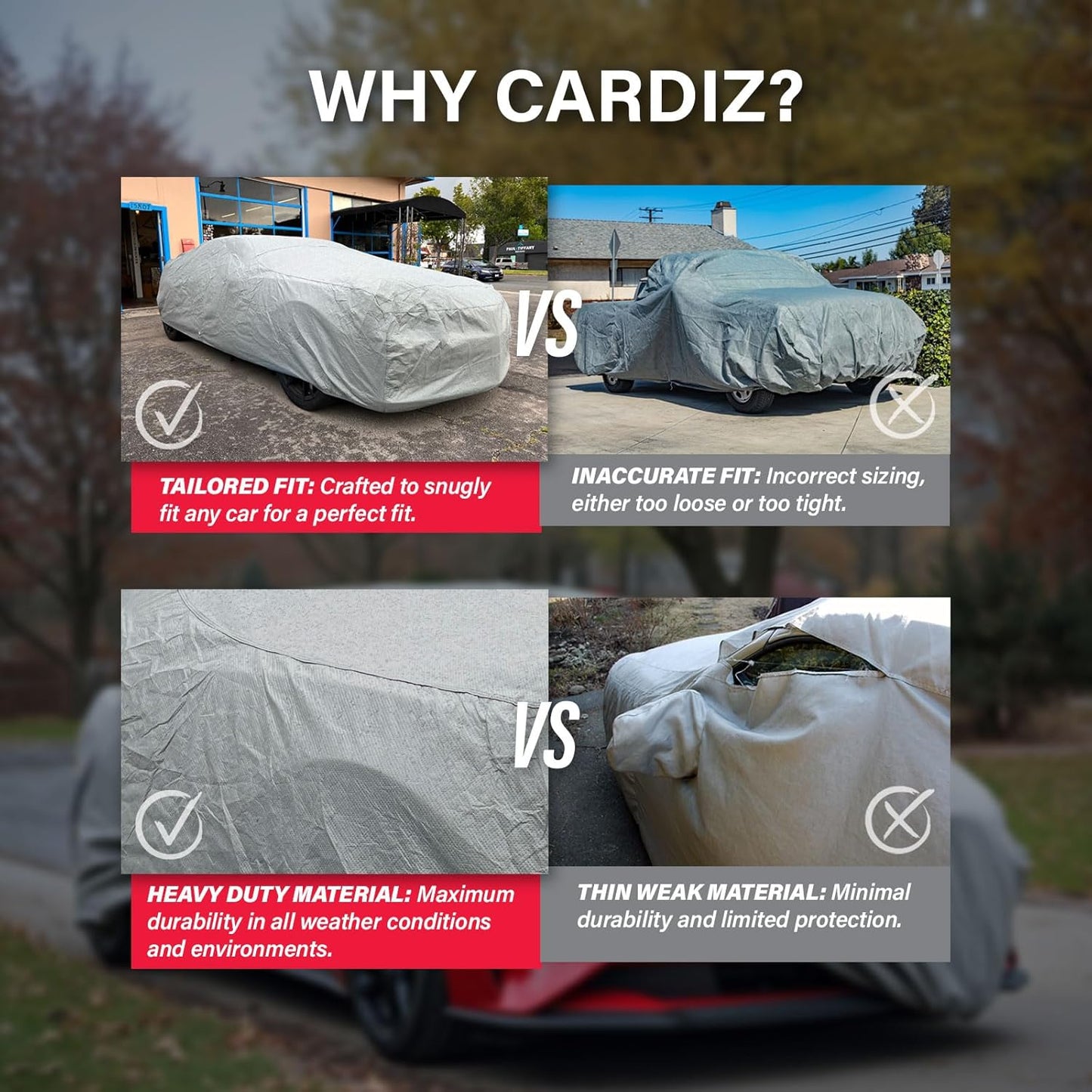 Supreme Full Car Cover - Semi Custom Fit for Chevrolet Blazer 2019-2025 SUV 4-Door | All-Weather Protection: Waterproof, Dustproof, Windproof, UV-Resistant | Includes Accessories