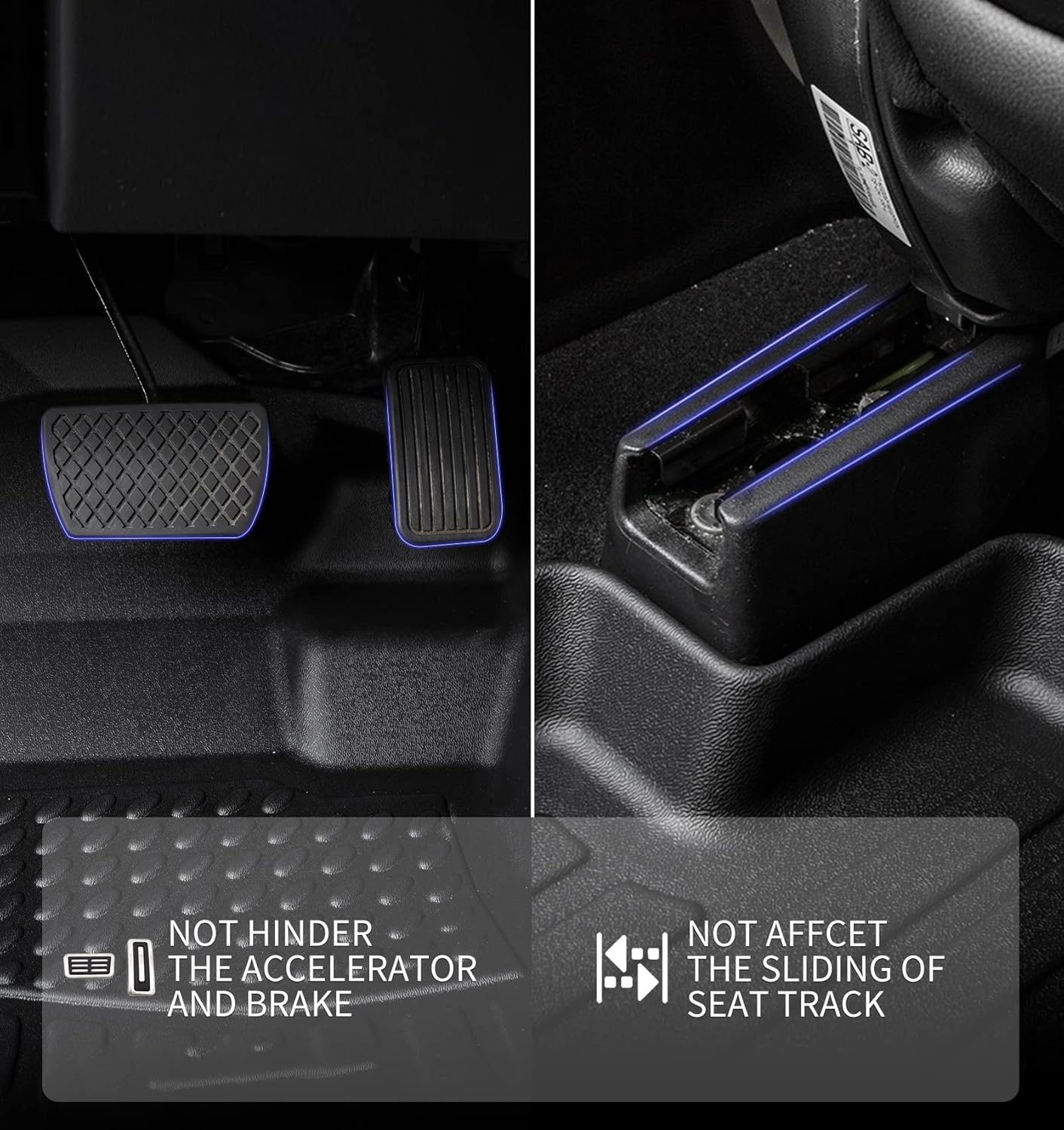 KELCSEECS® Floor Mats & Cargo Liner for 2021 2022 2023 2024 2025 Ford Bronco(Not Sport) 4 Door All Weather Car Mats Floor Liners Trunk Mat Cargo Mat Ford Bronco Floor Mats Trunk Liner Accessories