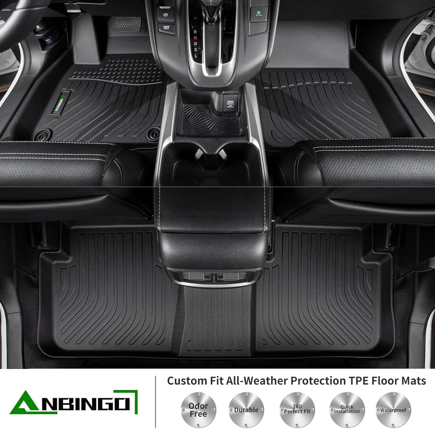 ANBINGO®Floor Mats Fit for Toyota 4Runner (5&7 Seats) 2025 All Weather Mats for Toyota 4Runner TPE Car Mat Rugs for 2025 4Runner Rubber Trunk Carpet for 2025 4Runner Automotive Accessories