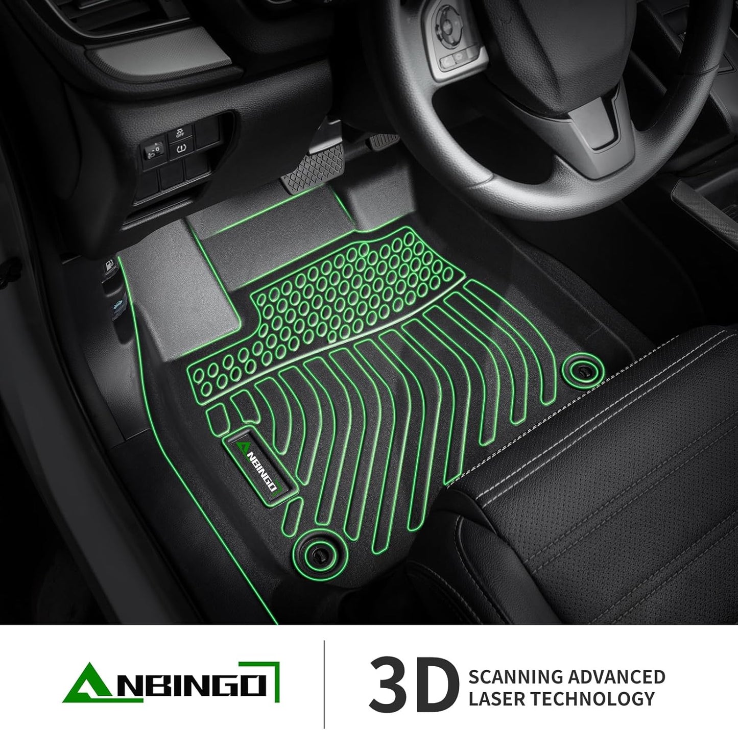 ANBINGO®Floor Mats Fit for Nissan Murano 2024-2017.5 All Weather Mats for Murano TPE Car Mat Rugs for Nissan Murano Rubber Trunk Carpet for Murano Automotive Accessories