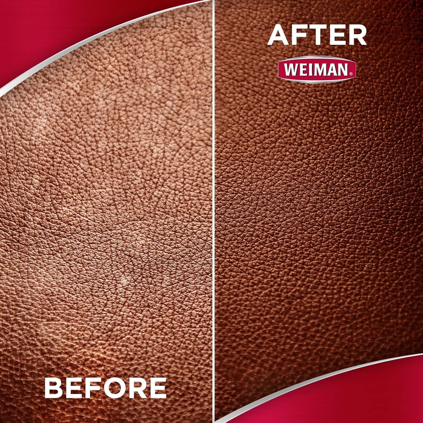 Weiman Leather Cleaner Conditioner & Protector for Couches, Boots, Chairs, Bags, Purses & Auto Interior with Microfiber Towel Included (2 Pack)