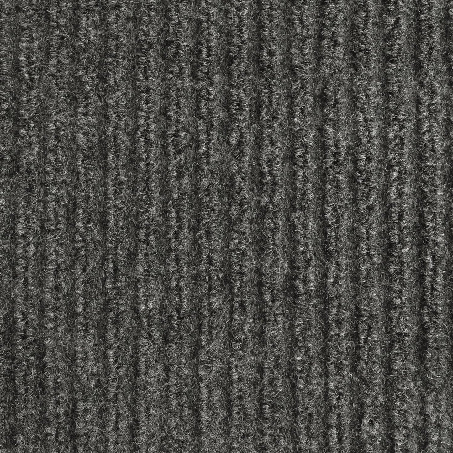 iCustomRug Spartan Weather Warrior Duty Indoor/Outdoor Utility Ribbed in 3ft,4ft,6ft Widths 70 Custom Sizes with Natural Non-Slip Rubber Backing 4'X16' in Charcoal