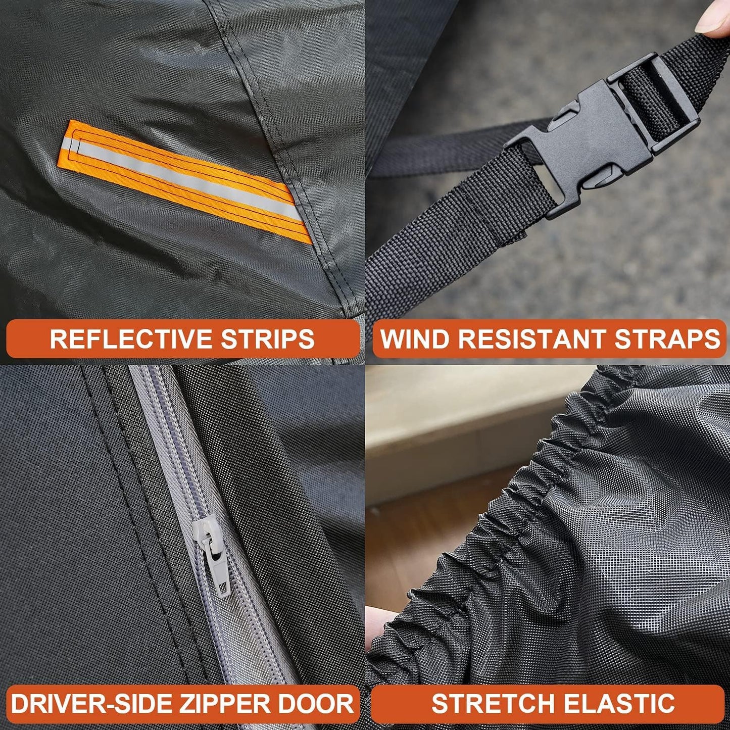 Kayme 7 Layers Car Cover Custom Fit for Hyundai Elantra (2006-2025) Waterproof All Weather for Automobiles, Outdoor Full Cover Rain Sun UV Protection.Black